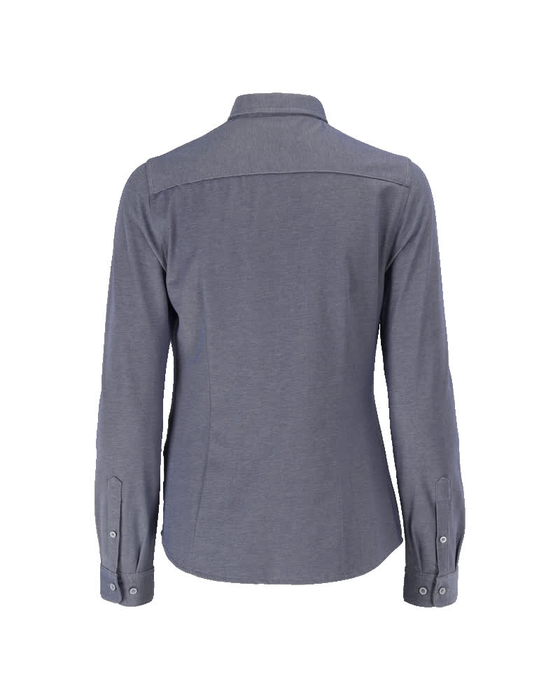 Damen-Passform Hemd FRONTLINE Blau-meliert 40