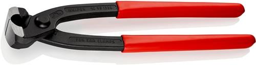 Ohrklemmenzange Gesamt-L.220mm Kopf schwarz atram.Kunststoff-Überzug KNIPEX