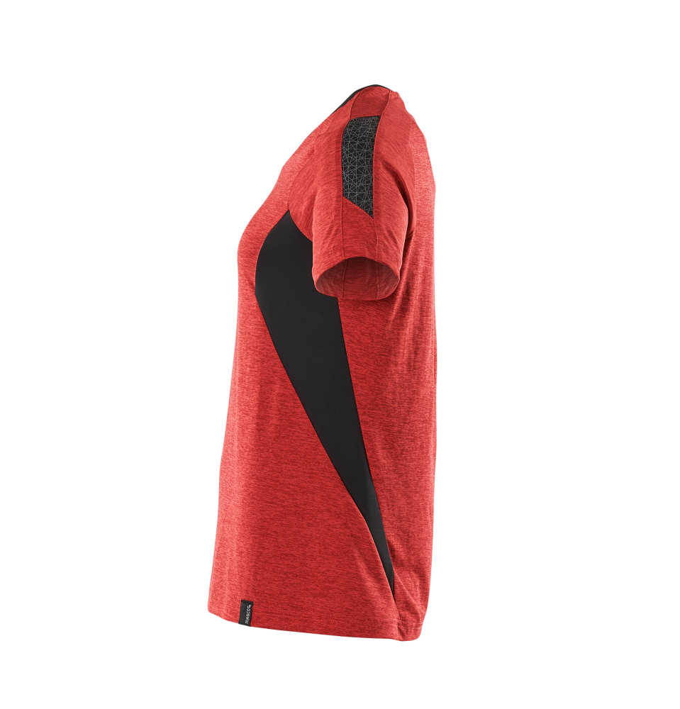 Damen-Passform T-Shirt ACCELERATE Verkehrsrot/Schwarz 2XLONE