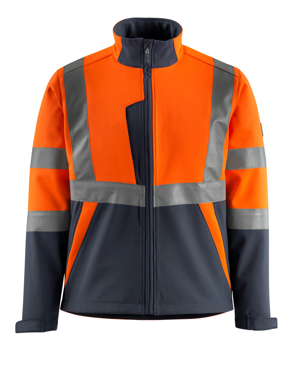 Softshelljacke SAFE LIGHT Hi-vis Orange/Schwarzblau L