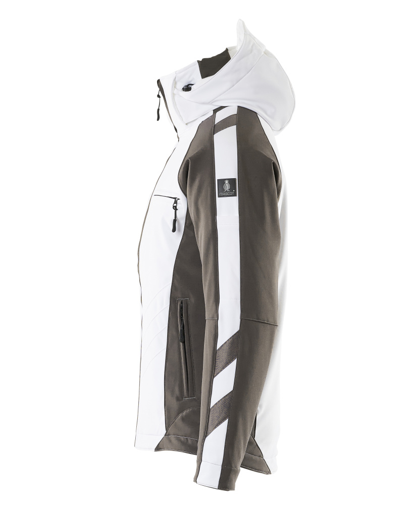Winterjacke UNIQUE Weiß/Dunkelanthrazit L