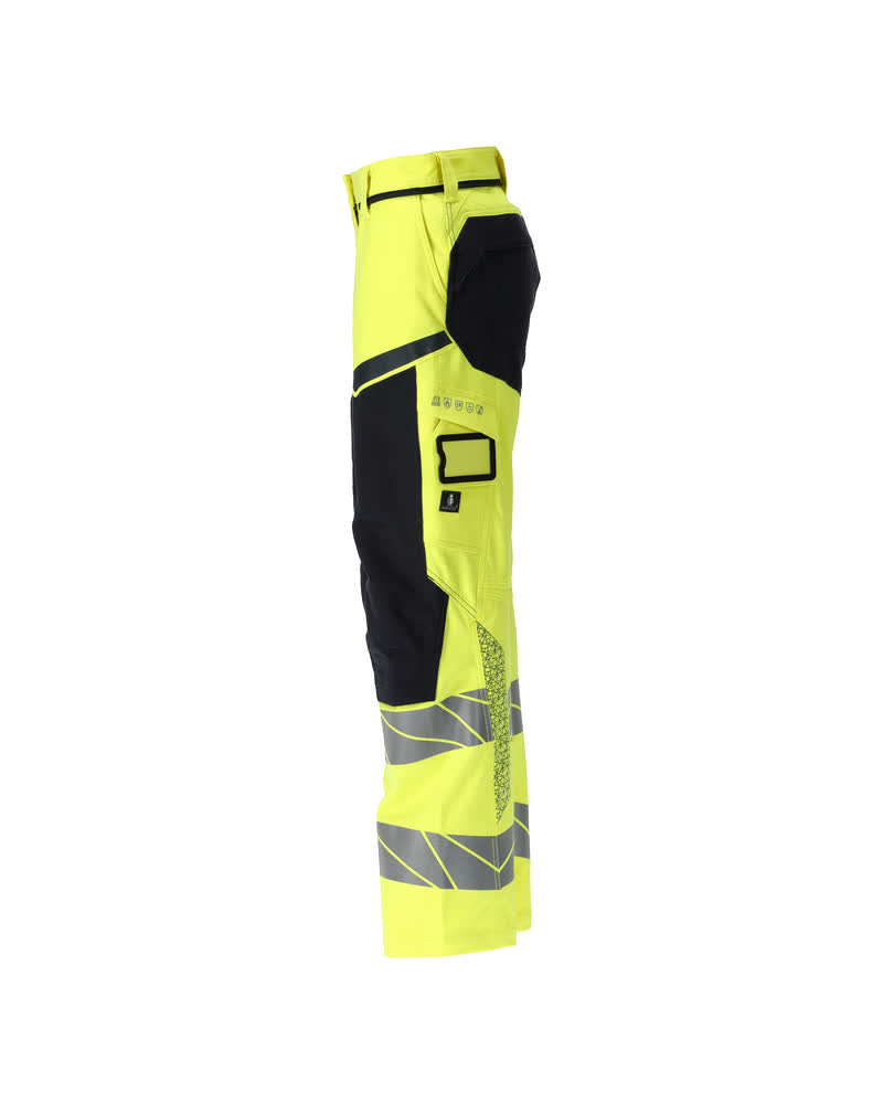 Damen-Passform DIAMOND Hose mit Knietaschen ACCELERATE MULTISAFE Hi-vis Gelb/Schwarzblau 82C54