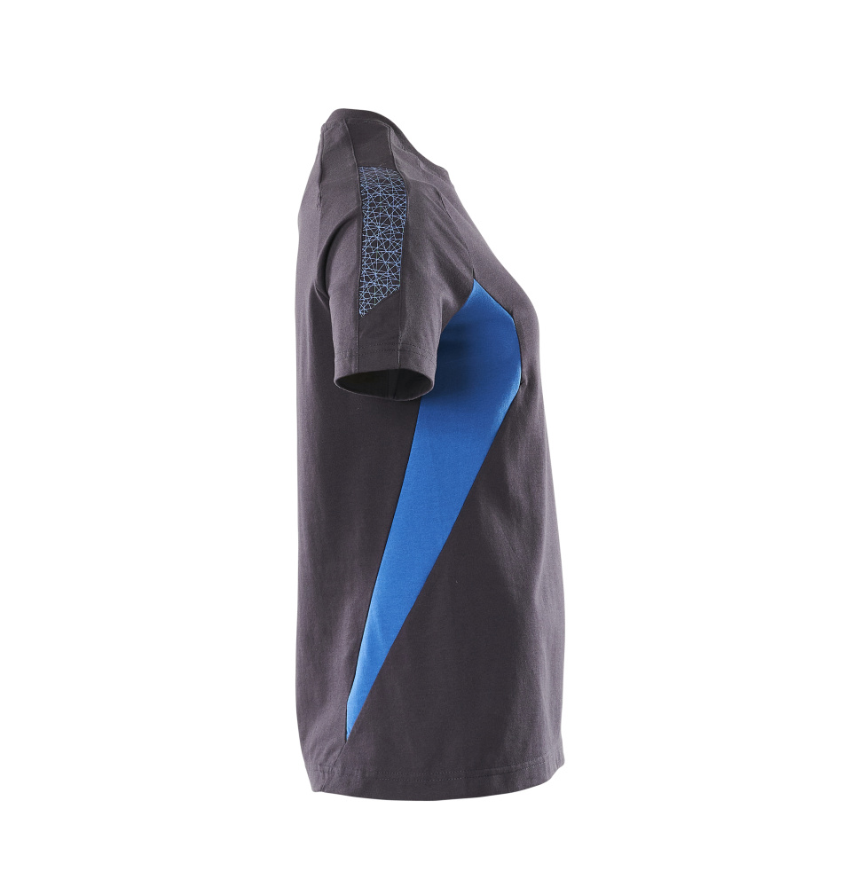 Damen-Passform T-Shirt ACCELERATE Schwarzblau/Azurblau 4XLONE