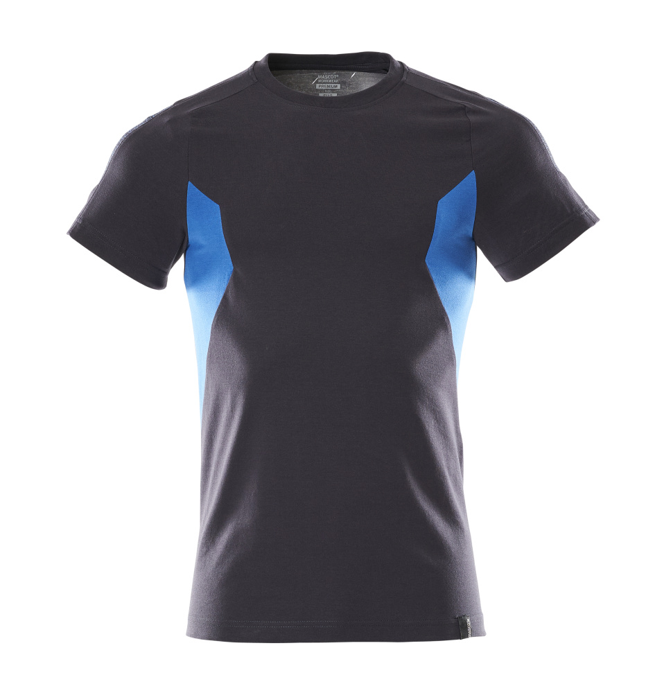 T-Shirt ACCELERATE Schwarzblau/Azurblau M  ONE