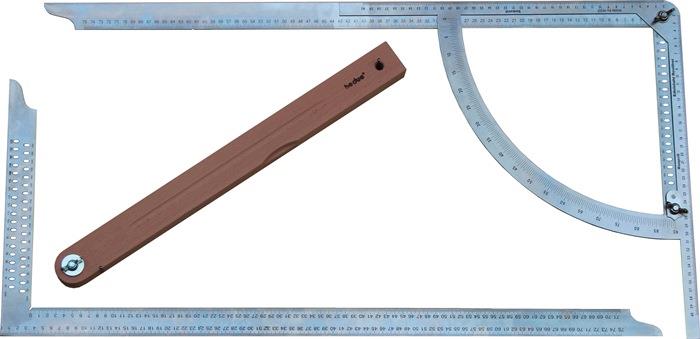 Anreißgerät Alpha Classic Set 500 mm Buchenholzschmiege Edelstahl rostfrei HEDUE