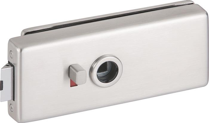 Glastürschloss Edelstahl matt DIN links / rechts BAD