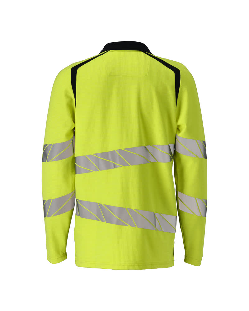 Polo-Shirt, Langarm ACCELERATE MULTISAFE Hi-vis Gelb/Schwarzblau L