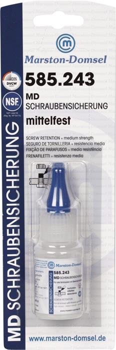 Schraubensicherung 585.243 mittelfest hochviskos dunkelblau S6 MARSTON 20 g