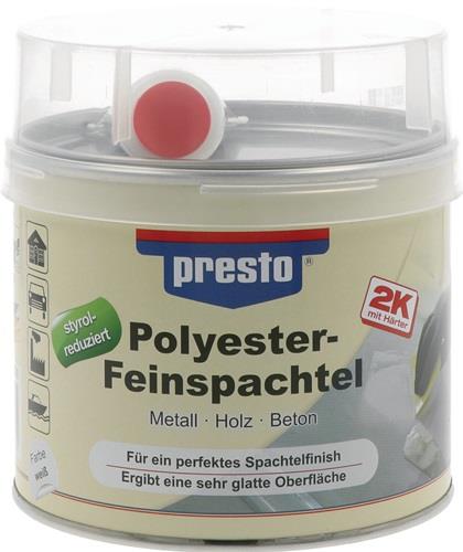 2K-Feinspachtel weiß,Härter rot 1000g Dose PRESTO