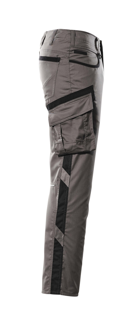 Hose mit Schenkeltaschen UNIQUE Anthrazit/Schwarz 82C50