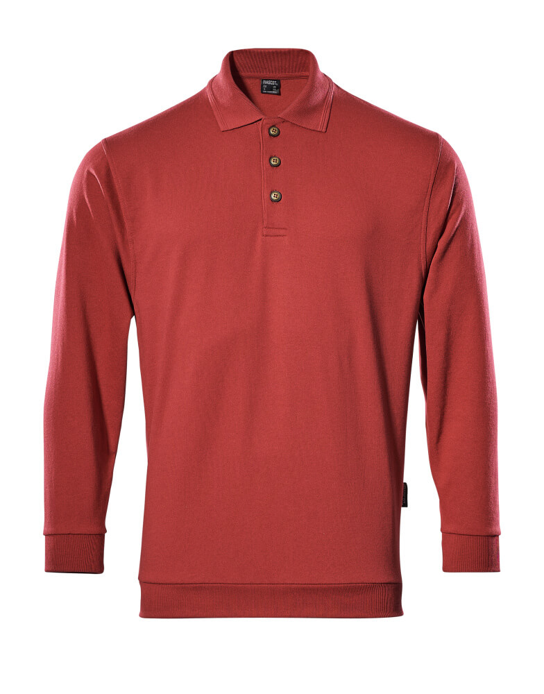 Polo-Sweatshirt CROSSOVER Rot 3XL