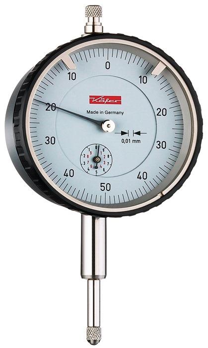 Messuhr 10 mm Ablesung 0,01 mm M2T B Ziffernblattbezifferung beids. 0-50-0
