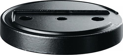 Türstopperunterlage 3699 GP D.70mm H.10mm Silik.schwarz Dübelmontage TECWERK