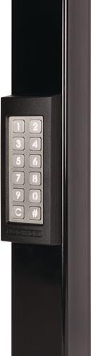 Zugangs-Tastatur Slimstone-2- Codetast.Schutzklasse IP65 schwarz/silber Bel.Ja