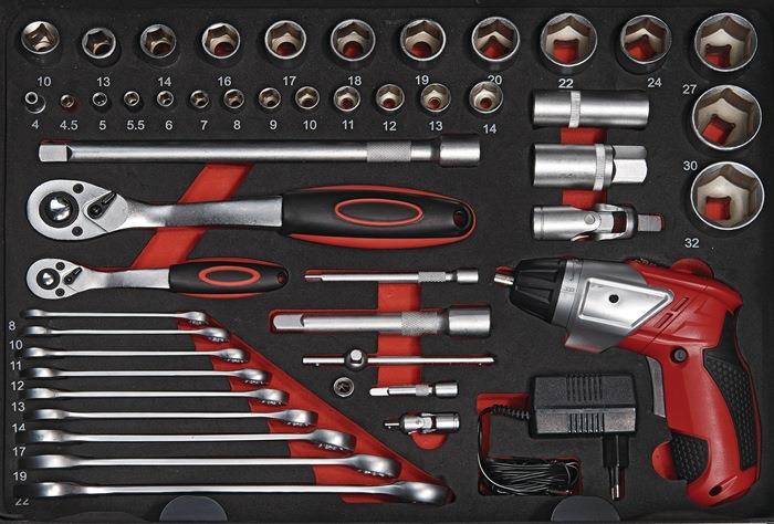 Werkzeugsortiment 136-teilig im Aluminium Rahmenkoffer NOW