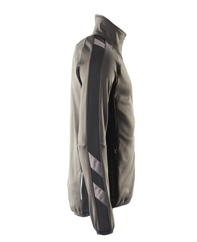Fleecejacke UNIQUE Dunkelanthrazit/Schwarz 3XL