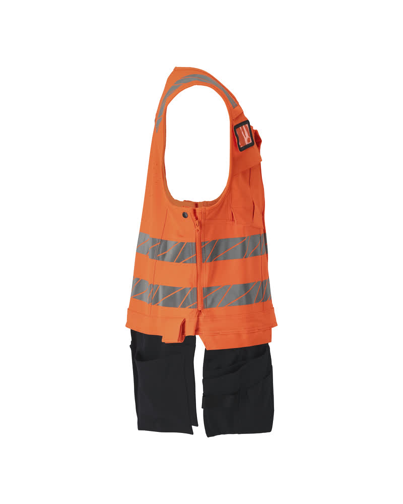 Werkzeugweste ACCELERATE SAFE Hi-vis Orange/Schwarzblau L