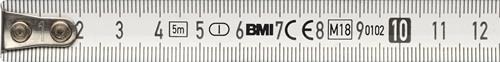 Taschenrollbandmaß VARIO L.3m B.13mm mm/mm EG I (± 0,5 mm/m) Ku.Festst.BMI
