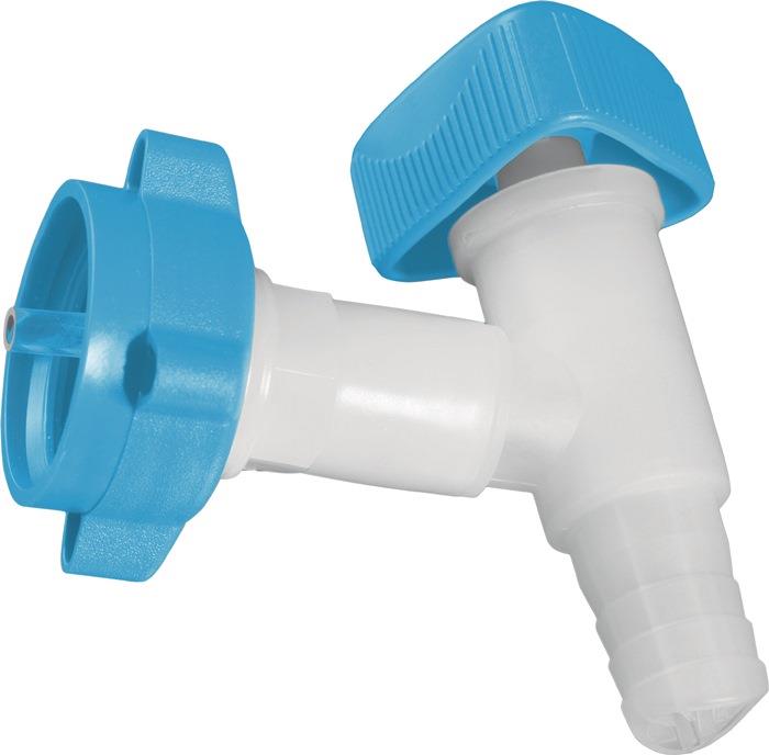 Auslaufhahn HD-PE 19 mm Verschraubung S 38 HÜNERSDORFF