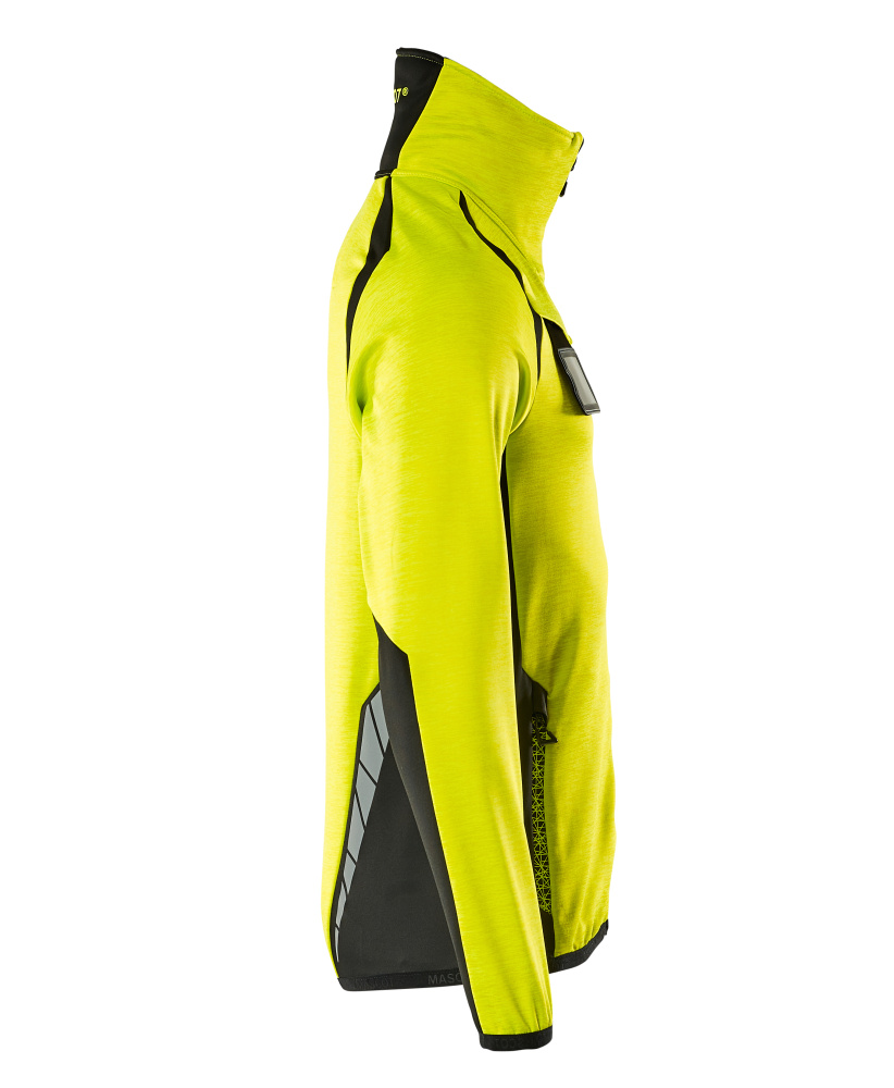 Fleecejacke ACCELERATE SAFE Hi-vis Gelb/Schwarz L