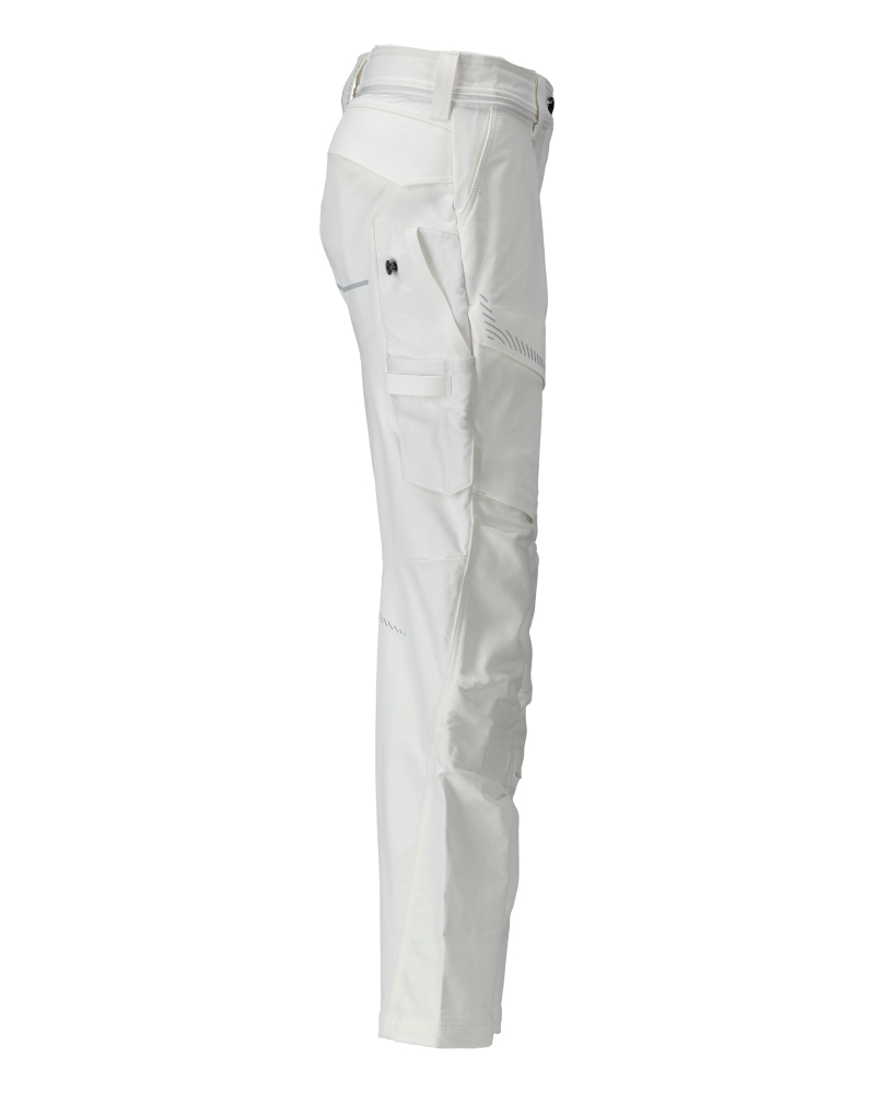 Damen-Passform DIAMOND Hose mit Knietaschen CUSTOMIZED Weiß 82C50