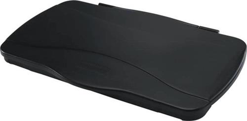 Deckel PE schwarz B343xT543mm f.Wertstoffsammler 60/87l Klappdeckel RUBBERMAID