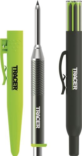 Tieflochbleistiftset TRACER PRO Series schwarz Strich-B.2,8mm OX TOOLS