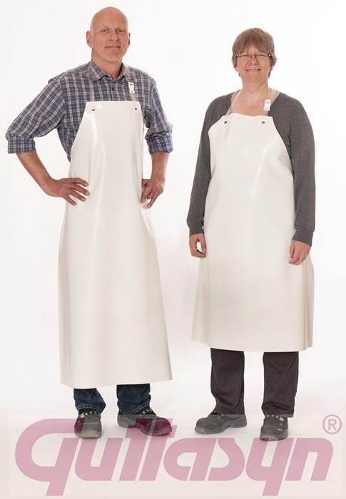 PVC Säureschürze Guttasyn® FR5 Länge ca. 120 x Breite ca. 90 cm weiß GUTTASYN