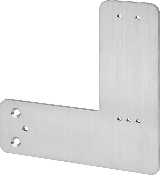 Montageplatte Montage an Rohrrahmentür Türwächter DIN links / rechts Lange Version 210 mm