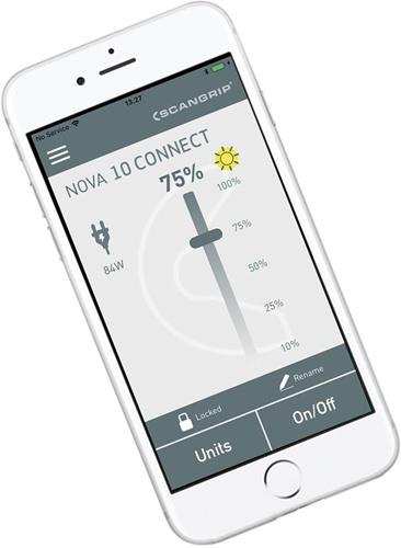 LED-Strahler NOVA 10 CONNECT 75 W 1000-10000 lm IP65 SCANGRIP