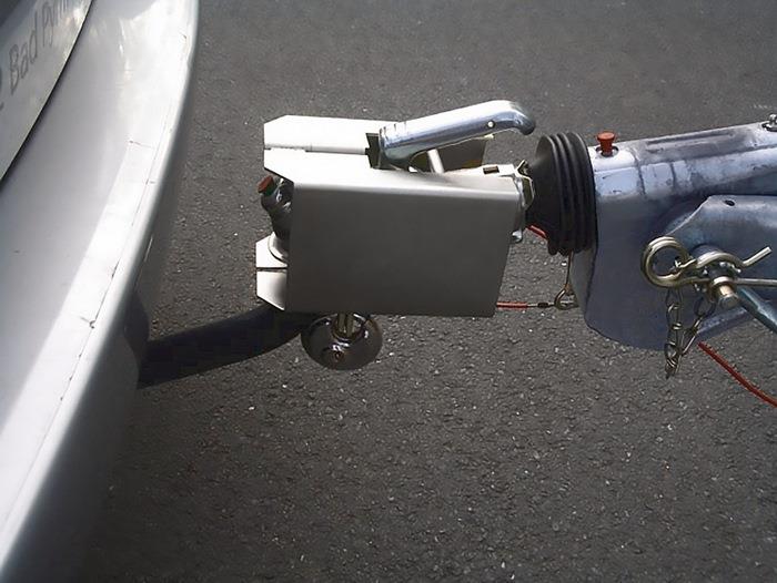 Anhänger-Kastensicherung Stahl verzinkt L190xB125xH114mm Gewicht 1,9 kg silber Karton HP AUTOZUBEHÖR