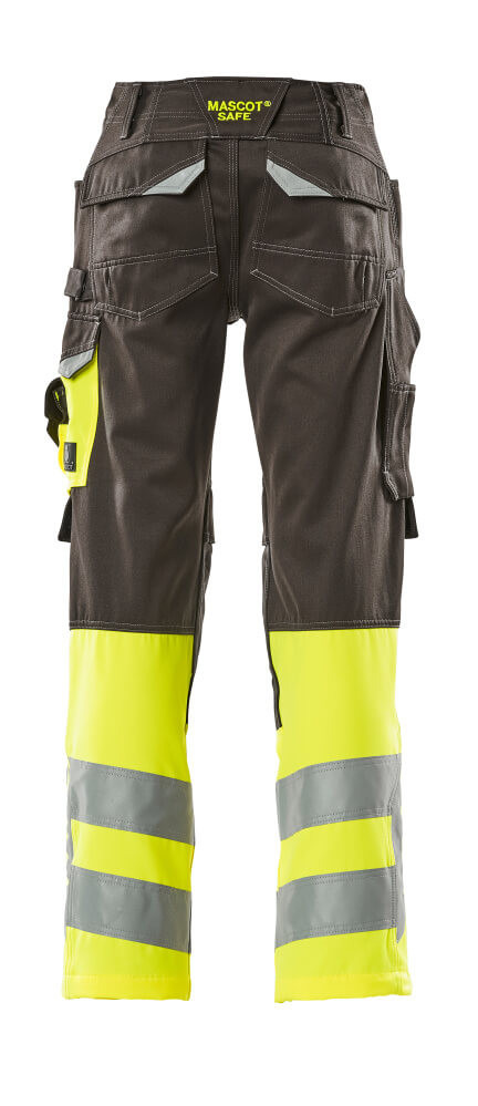 Hose mit Knietaschen SAFE SUPREME Dunkelanthrazit/Hi-vis Gelb 82C48
