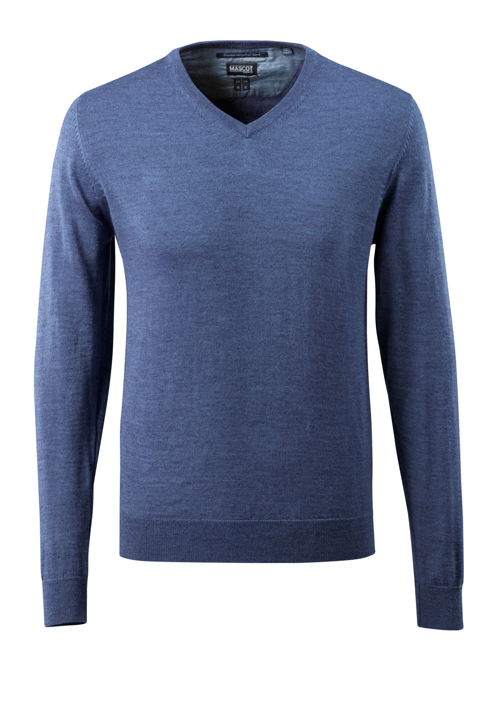 Strickpullover FRONTLINE Blau-meliert 3XL