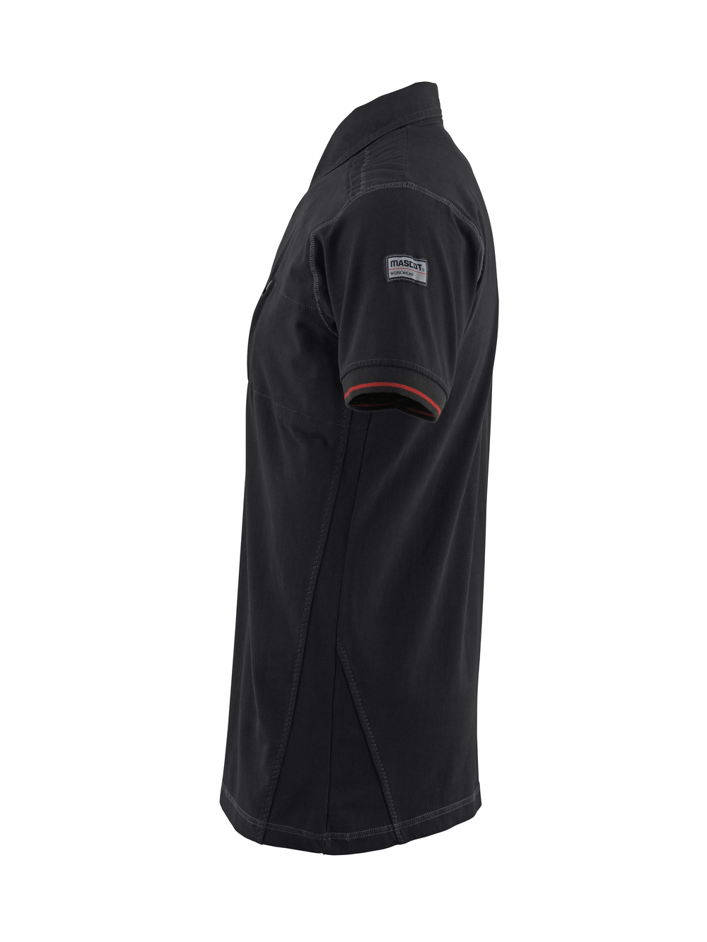 Polo-Shirt mit Brusttasche FRONTLINE Schwarz 4XL