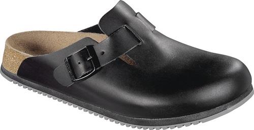 Clog Boston SL Gr.37 W.Schmal schwarz Obermaterial:Leder EN20345 SRA BIRKENSTOCK