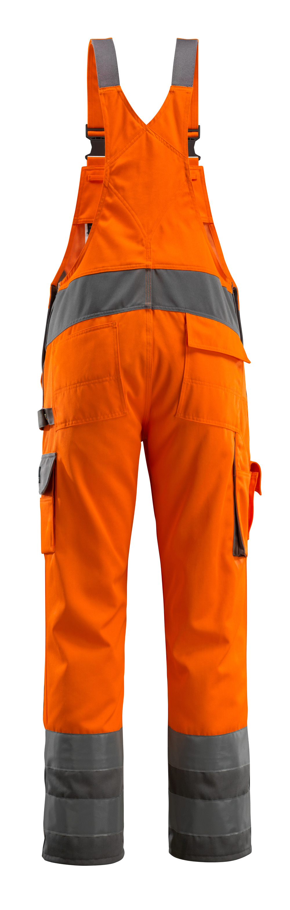 Latzhose mit Knietaschen SAFE COMPETE Hi-vis Orange/Anthrazit 76C48