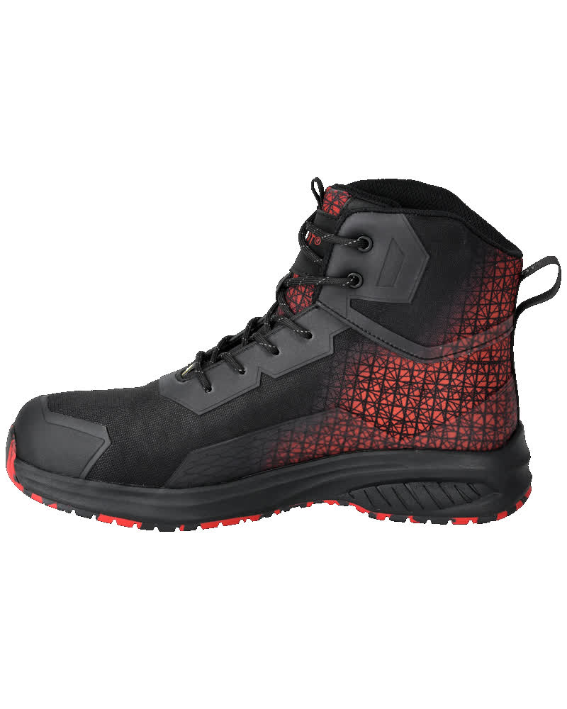 Sicherheitsstiefel FOOTWEAR ACCELERATE Schwarz/Verkehrsrot 0839
