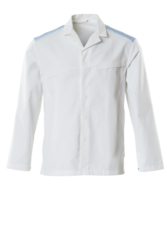 Jacke FOOD & CARE Weiß/Azurblau 5XL