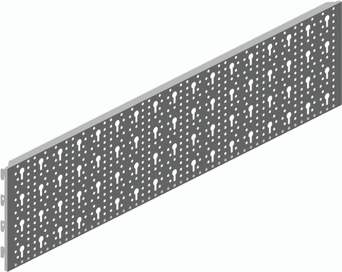 Lochplatte Länge 800 mm Breite 200 mm weiß