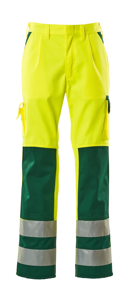Hose mit Knietaschen SAFE COMPETE Hi-vis Gelb/Grün 76C50