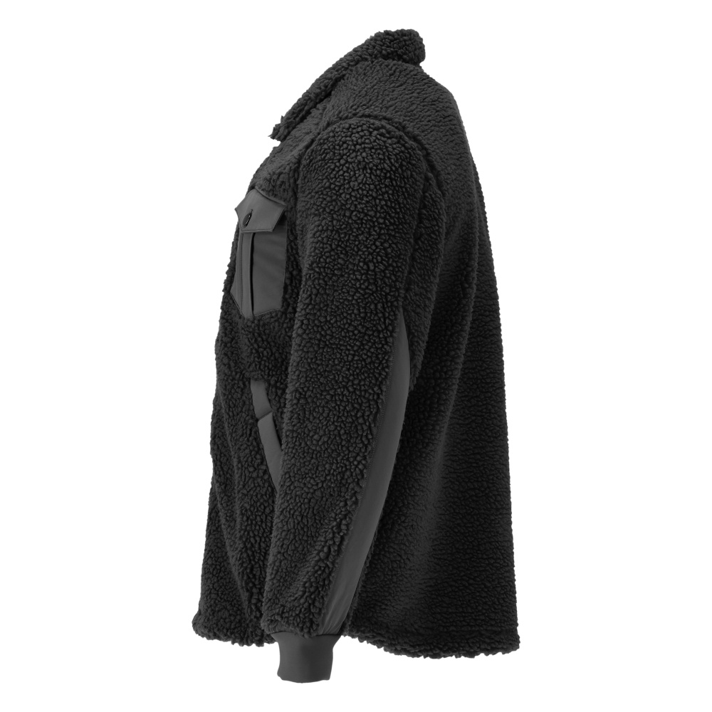 Faserpelz Hemd CUSTOMIZED Schwarz XL