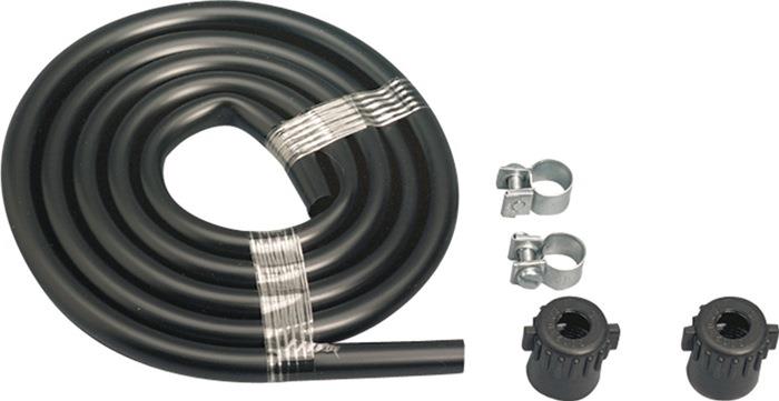 Ersatzschlauch inkl. 2 Schellen+2 Muttern schwarz