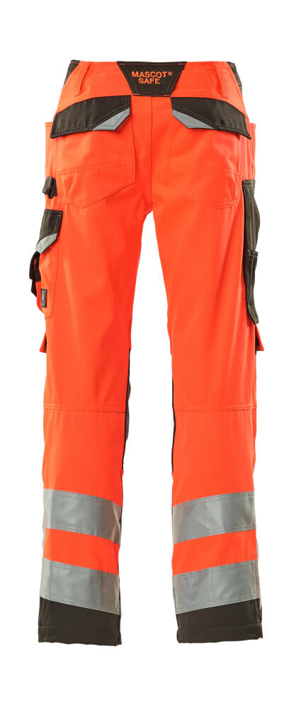 Hose mit Knietaschen SAFE SUPREME Hi-vis Rot/Dunkelanthrazit 82C46