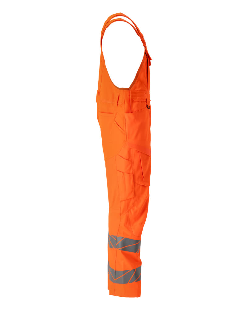 Latzhose mit Knietaschen ACCELERATE SAFE Hi-vis Orange 76C48