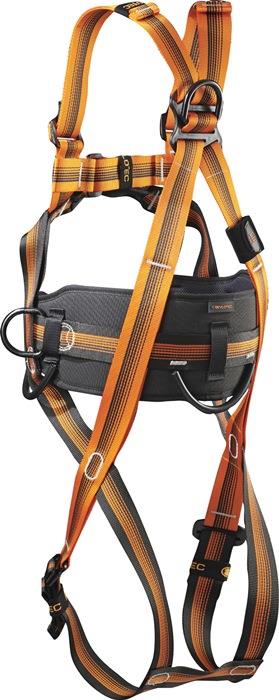 Auffanggurt Falc Standard EN361:2002, EN358:2018 schwarz/orange/anthrazit für Kleidergröße M/XXL SKYLOTEC