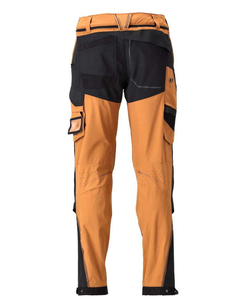 Hose mit Knietaschen CUSTOMIZED Nussbraun/Schwarz 76C48