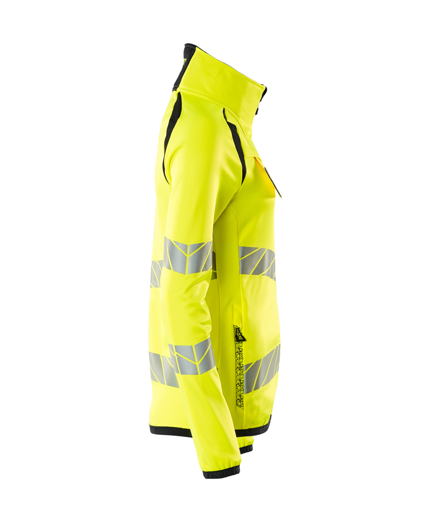 Damen-Passform Fleecejacke ACCELERATE SAFE Hi-vis Gelb/Schwarzblau L