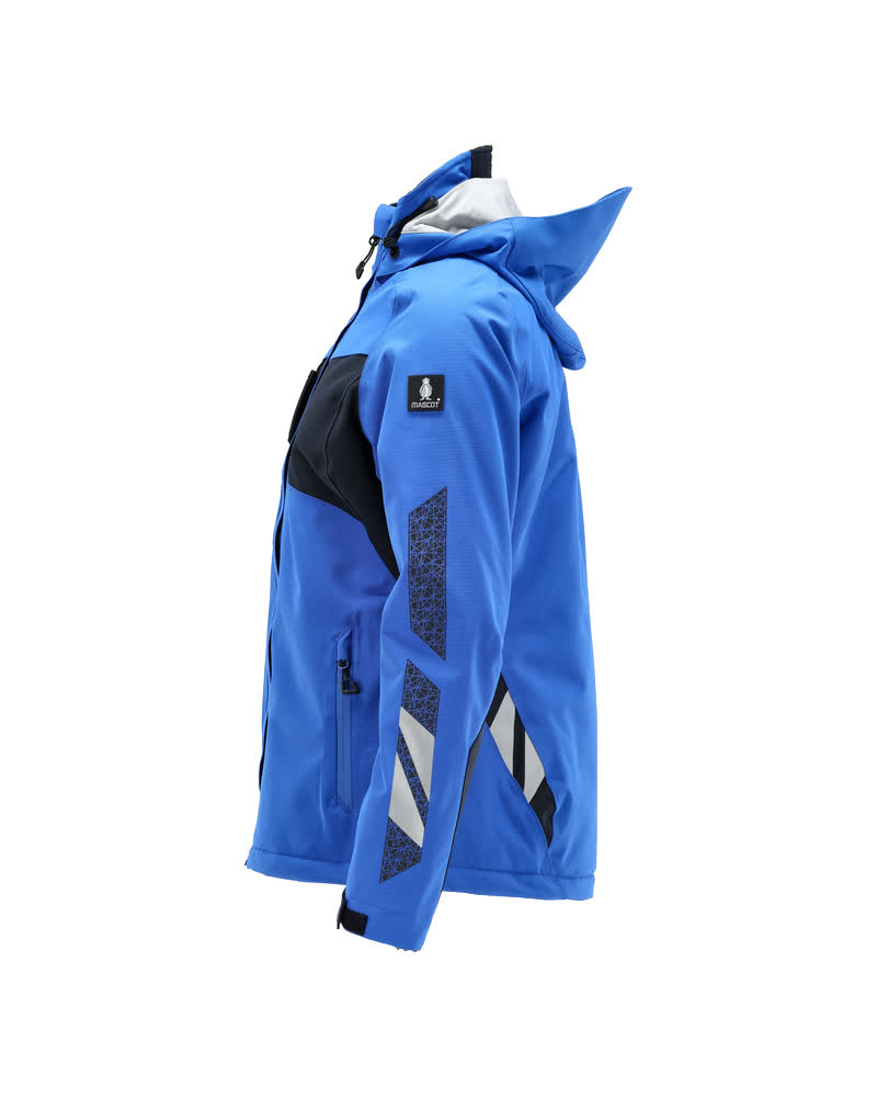 Damen-Passform Winterjacke ACCELERATE Azurblau/Schwarzblau 2XL