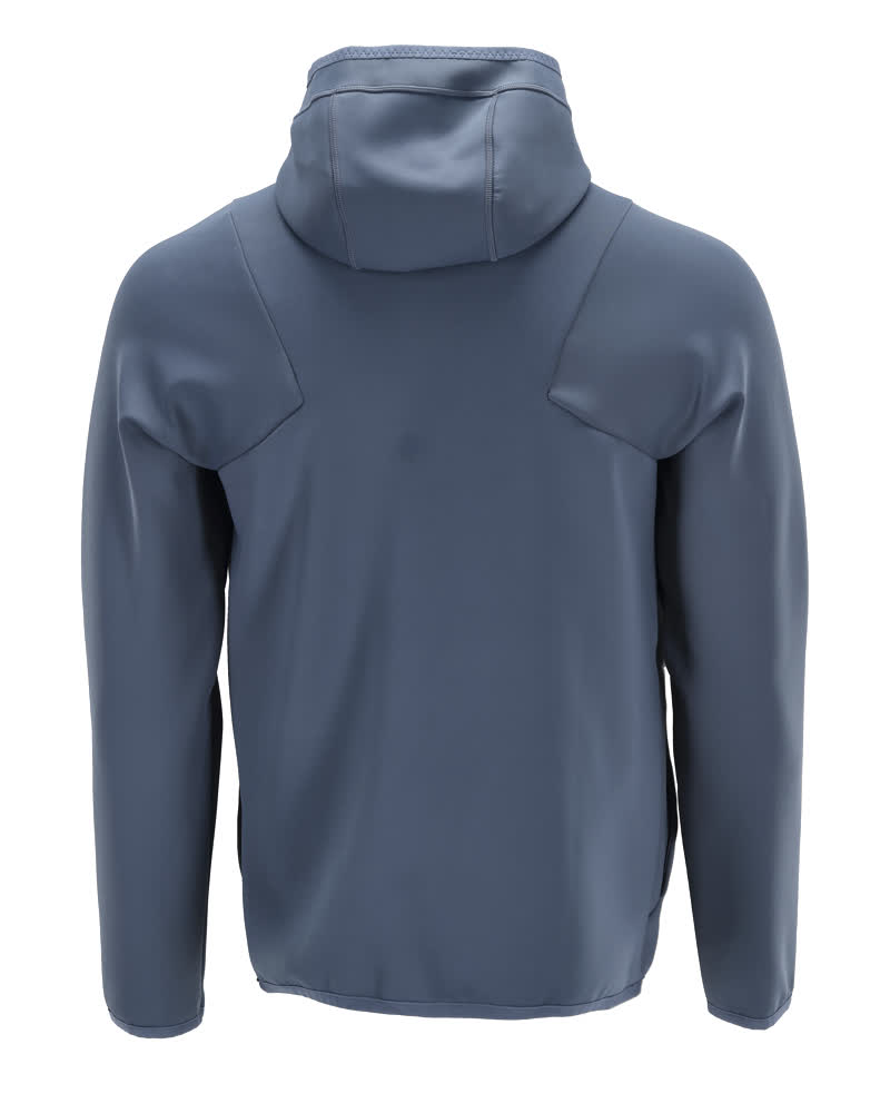 Fleecejacke mit Kapuze CUSTOMIZED Steinblau S