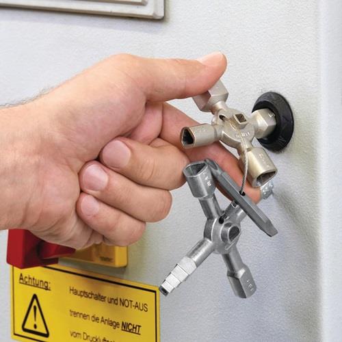 Schaltschrankschlüssel TwinKey® 6 Funktionen m.Magnet Verb.KNIPEX